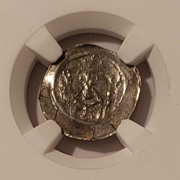 Germany Strassburg Anonymous (1050-1250) Silver Pfennig Bishop Facing MS61 NGC - Picture 3 of 4